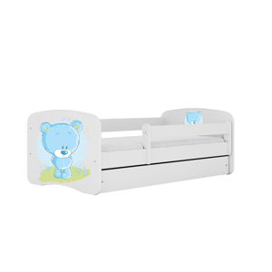 Kocot kids Detská posteľ Babydreams medvedík biela, varianta 70x140, bez šuplíků, bez matrace