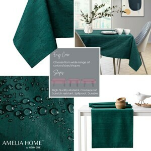 Obrus AmeliaHome VESTA BRD tmavozelený, velikost 100x100