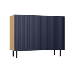 TP Living Komoda KAMA SLIM 100 cm dub artisan/modrá
