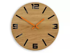 ModernClock Nástenné hodiny Arabic hnedo-oranžové