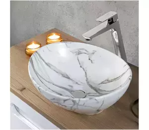 Comad Umyvadlo na desku Pati bílé