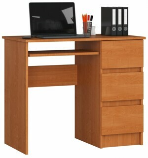 Ak furniture Písací stôl A-6 90 cm jelša pravý