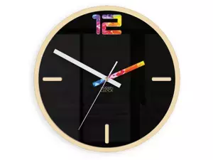 ModernClock Nástenné hodiny Etno čierne