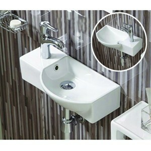Keramické umývadlo klasické MEXEN HUGO 45x24 cm biele - pravá