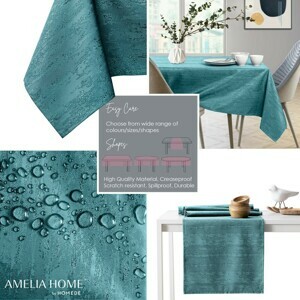 Obrus AmeliaHome VESTA BRD morská modrá, velikost 100x100