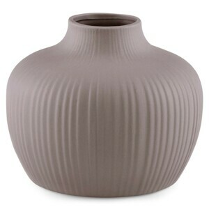 AmeliaHome Váza Bali 15,5x12cm cappuccino, velikost 15,5x15,5x12