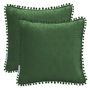 Obliečky na vankúše AmeliaHome Meadore fľašovo zelené, velikost 45x45*2