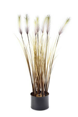 Mondex Umelá kvetina GRASS 65 cm žlto/hnedá