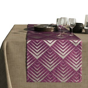 Obrus AmeliaHome Oxford Pira slivkový, velikost 140x300