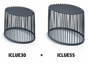 Prosperplast Set 2 univerzálnych oválnych košov CLUBO 30+55l antracit