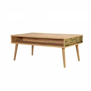 Hanah Home Konferenčný stolík Viva 110 cm hnedý