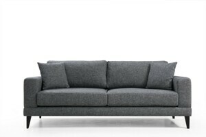 Hanah Home 3-miestna pohovka Nordic 210 cm tmavo šedá