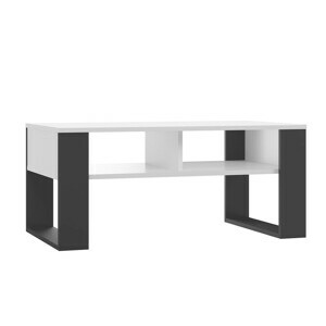 TP Living Konferenčný stolík Lawa MODERN 2P biely/čierny