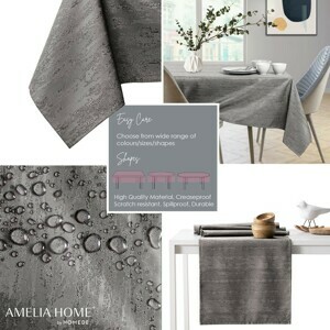 Obrus AmeliaHome VESTA BRD kakaový, velikost 100x100