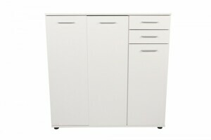 Hanah Home Botník Triah 108x108 cm biely