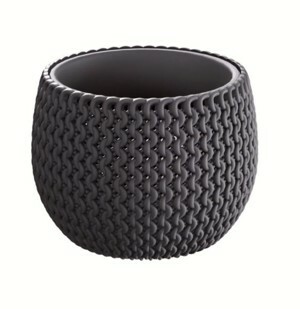Prosperplast Kvetináč Splofy Stand tmavosivý, varianta 18 cm