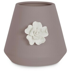 AmeliaHome Keramická váza Lusitiono cappuccino, velikost 13x13x12