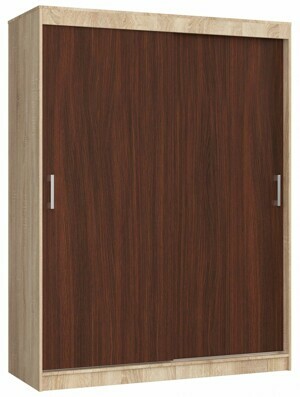Ak furniture Šatní skříň CLP Mono 150 cm dub sonoma/wenge