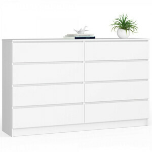 Komoda K160 8SZ - biela