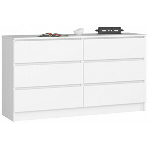 Komoda K140 6SZ biela