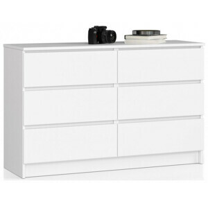 Komoda K120 6SZ biela