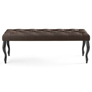 Lavica CHESTERFIELD 120x40 cm Hnedá