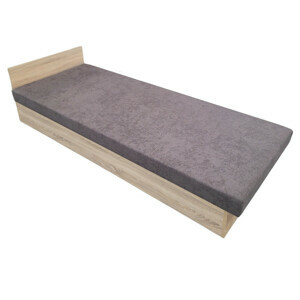 Váľanda Silver D90 - 90x200 cm Oranžová Pánty vpravo Dub lancelot