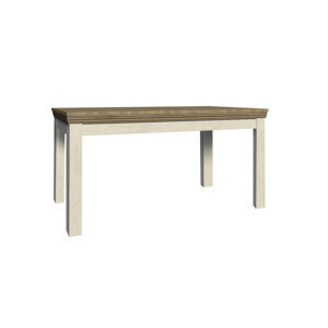 Rozkladací jedálenský stôl Royal ST 160 cm Biela - dub