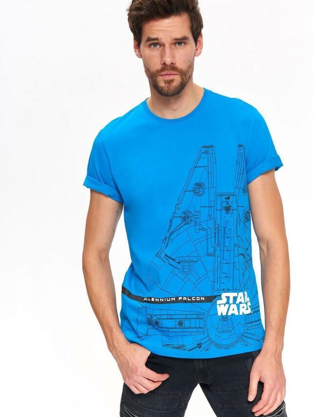 Top Secret Triko pánské modré STAR WARS s krátkým rukávem - M