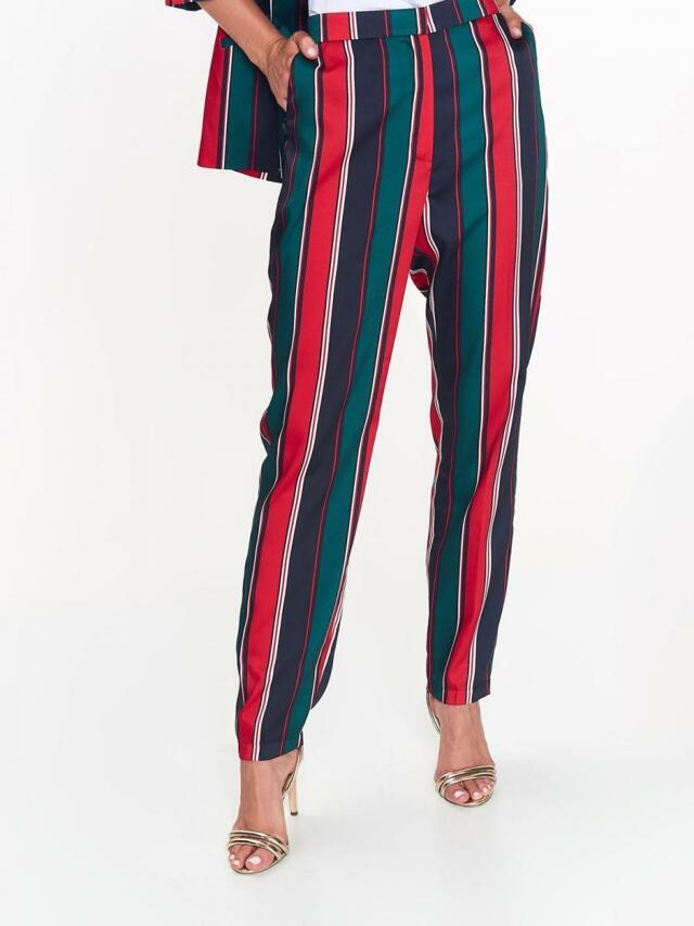 Top Secret Kalhoty dámské pruhované s volnými nohavicemi - 34