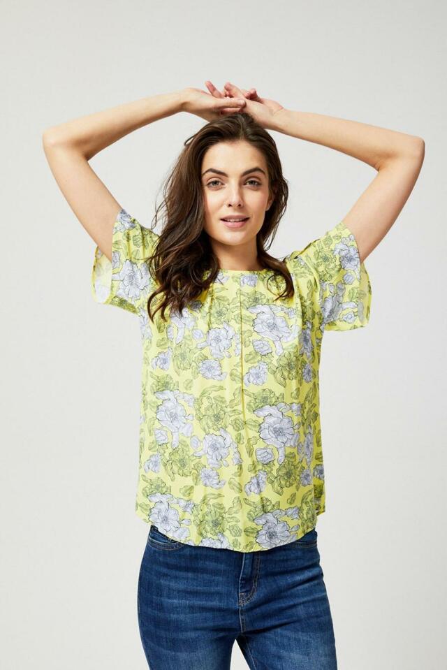 Moodo Košile dámská vzorovaná s krátkým rukávem