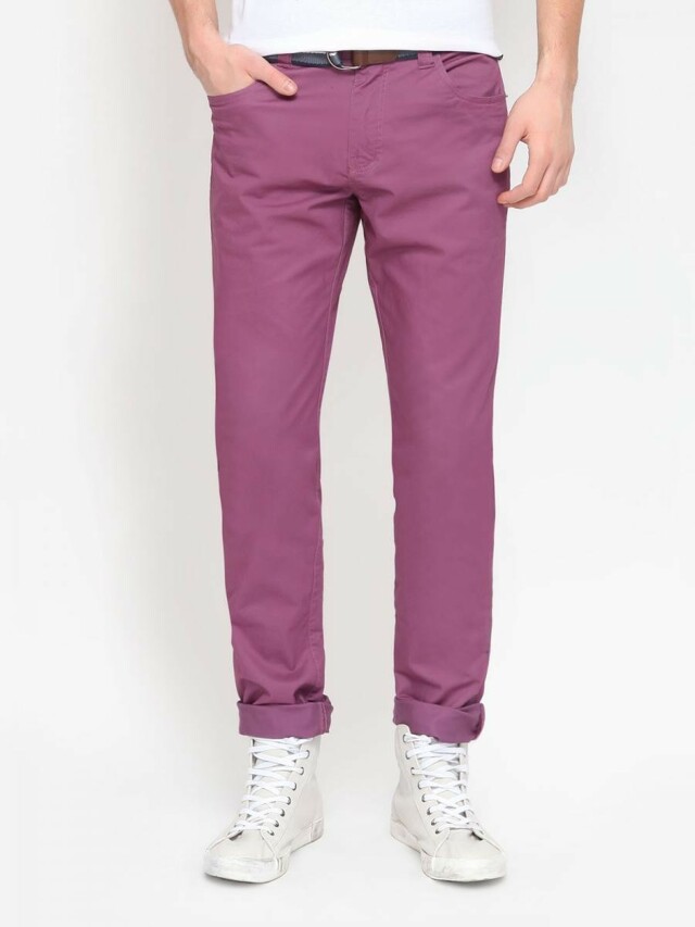 Top Secret Kalhoty pánské fialové poslední kus