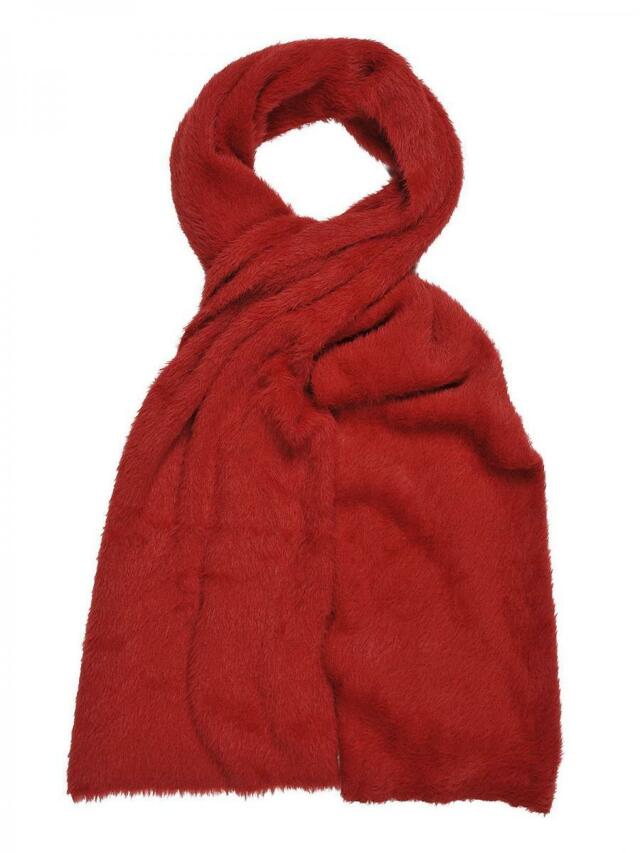 Top Secret šála dámská červená z příjemného vysokého chlupu