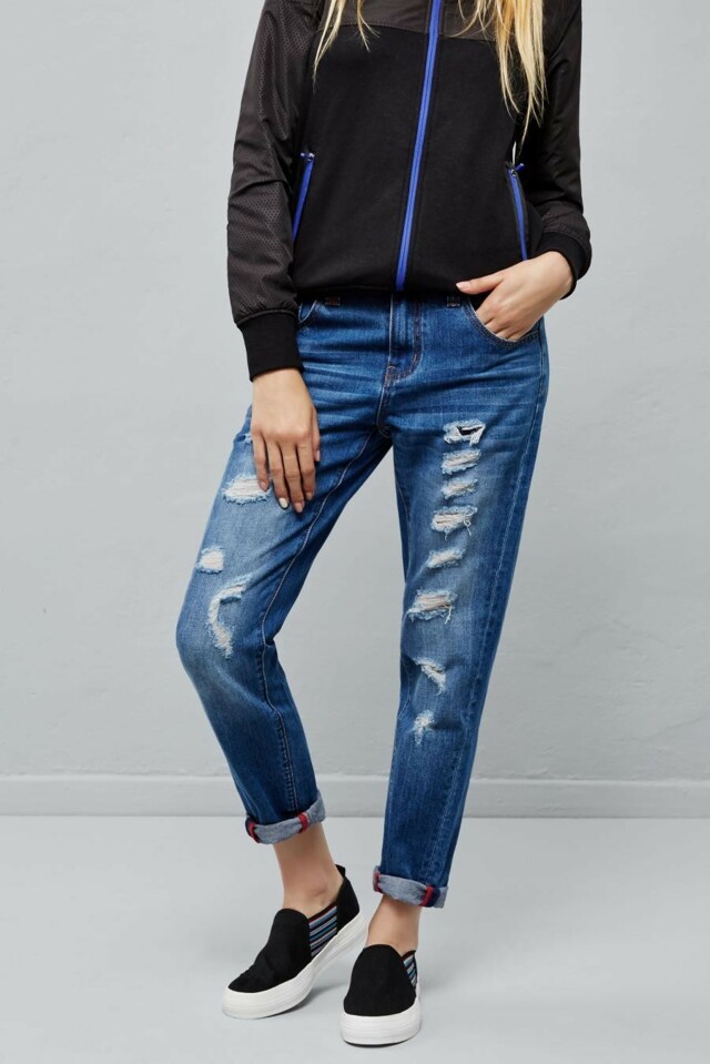 Moodo Jeans dámské roztrhané
