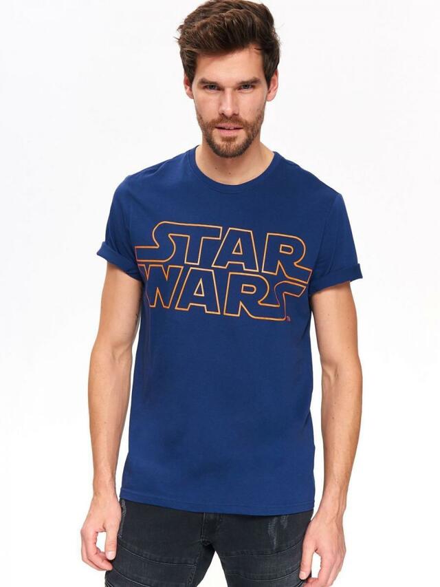Top Secret Triko pánské modré STAR WARS s krátkým rukávem - M