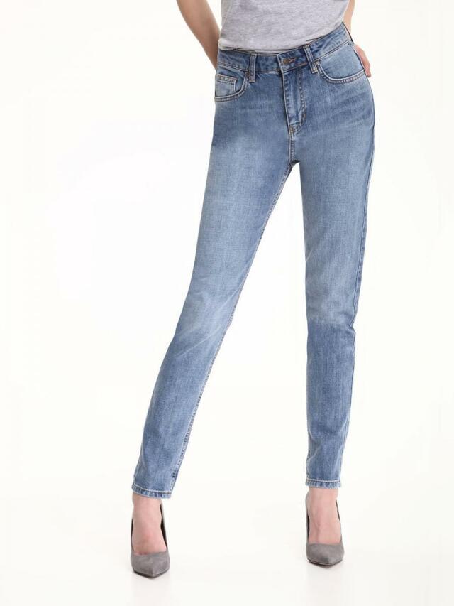Top Secret Jeansy dámské opraný vzhled s vysokým pasem
