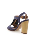 Modré sandály s trásněmi na podpatku MARIA MARE (101648) - 3