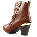 Brandy kotníkové boty na podpatku se zipem Claudia Ghizzani (4149) - 5