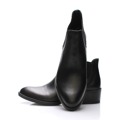 V&C Calzature Černé italské kožené boty pérka V&C 37 (57433) - 4