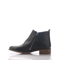 Černé kožené boty se zipem Maria Jaén (12070) - 3