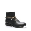 Černé kožené boty s tkaničkami Online Shoes (55428) - 4