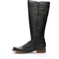 Černé kožené kozačky s elastickou vsadkou Online Shoes 38 (55421) - 3