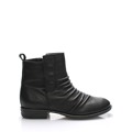Černé kožené kotníkové boty Online Shoes (55426) - 1
