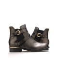 Černé lesklé boty se zlatým podpatkem Claudia Ghizzani (258604) - 5
