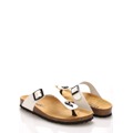 Bílé kožené zdravotní pantofle EMMA Shoes (1239941) - 3