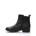 Černé kožené kotníkové boty Online Shoes (55426) - 7