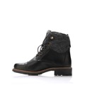 Černé kožené boty s kožíškem Online Shoes (257658) - 3