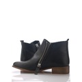 Černé kožené boty se zipem Maria Jaén (12070) - 4