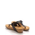Černé kožené zdravotní pantofle na klínku EMMA Shoes 37 (1239949) - 3