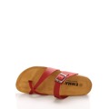 Červené kožené zdravotní pantofle EMMA Shoes (1239948) - 3